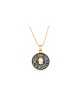 Shema Israel and Hamsa Gold Necklace , Tu B'Av Gifts , Israeli Judaica