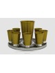 Liqueur en aluminium 6 ou 8 formes droites, cadeaux de mariage juifs, Isr
