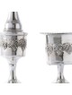 Sterling Silver Havdalah Set Grape Design , Cadeaux Tu B'Av , Ju israélien