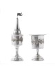 Sterling Silver Havdalah Set Grape Design , Cadeaux Tu B'Av , Ju israélien