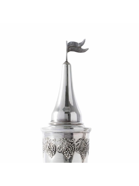 Sterling Silver Havdalah Set Grape Design , Cadeaux Tu B'Av , Ju israélien
