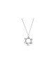 Collier étoile en or jaune 14 carats inspiré de l’origami, cadeaux de mariage juif