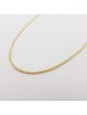 Collier de blé classique de 20 pouces d'épaisseur moyenne en or 14 carats, cadeaux de mariage juif,