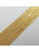 Collier de blé classique de 20 pouces d'épaisseur moyenne en or 14 carats, cadeaux de mariage juif,