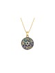 Étoile ronde émaillée de David et pendentif de bénédiction, cadeaux Tu B'Av, Isra