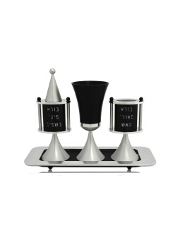 Ensemble complet de Havdalah en aluminium anodisé, ensembles de Havdalah modernes,