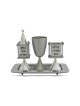 Modern Anodized Aluminum Havdalah Set , Modern Havdalah Sets , Israeli