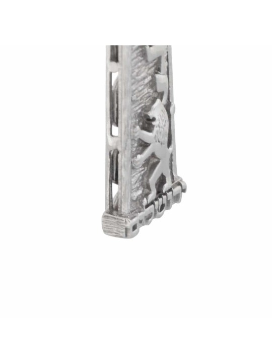 Pendentif Jérusalem en or jaune et Shaddai Mezuzah, bijoux de Jérusalem