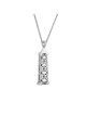 Pendentif Jérusalem en or jaune et Shaddai Mezuzah, bijoux de Jérusalem