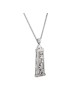 Pendentif Jérusalem en or jaune et Shaddai Mezuzah, bijoux de Jérusalem