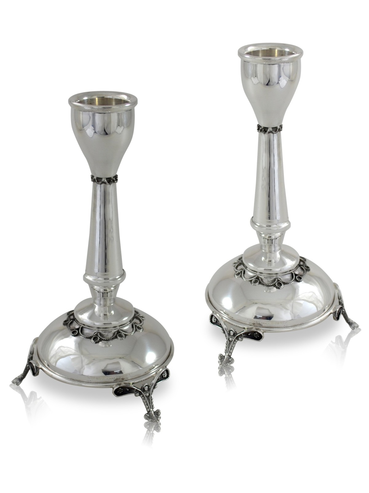Petits chandeliers avec filigrane délicat Aadornm, cadeaux de Pâque,
