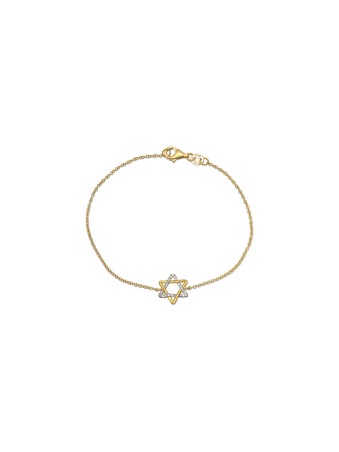Élégant bracelet étoile de David en or bicolore avec , Cadeaux Tu B'Av , I
