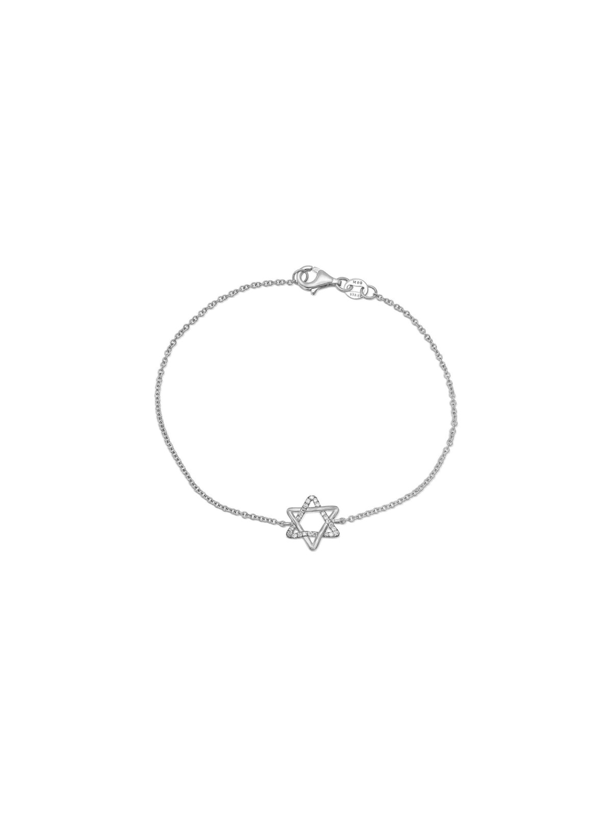 Élégant bracelet étoile de David en or bicolore avec , Cadeaux Tu B'Av , I