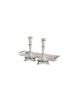 Sterling Silver Filigree Candlesticks with 3 Legs , Passover Gifts , I