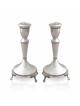 Sterling Silver Filigree Candlesticks with 3 Legs , Passover Gifts , I