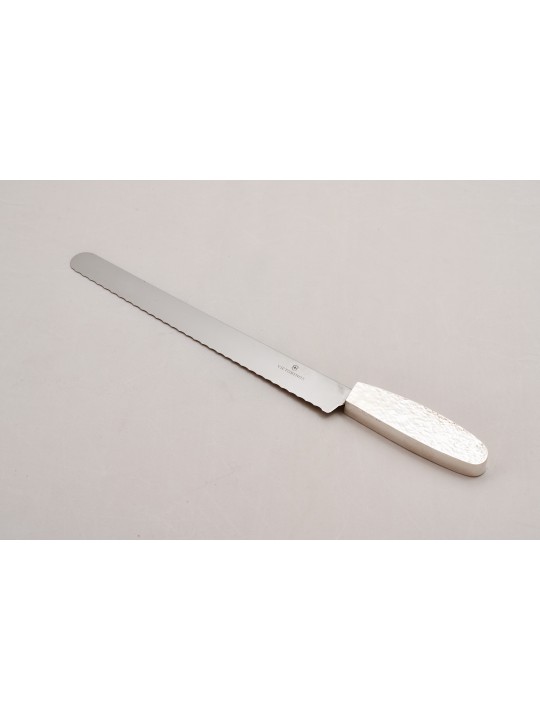 Silver Large Victorniox Blade Hammered Challah Kni , Tu B'Av Gifts , I