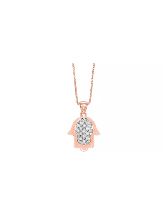 Collier délicat Hamsa 14K en or, cadeaux Tu B'Av, Judaica israélien