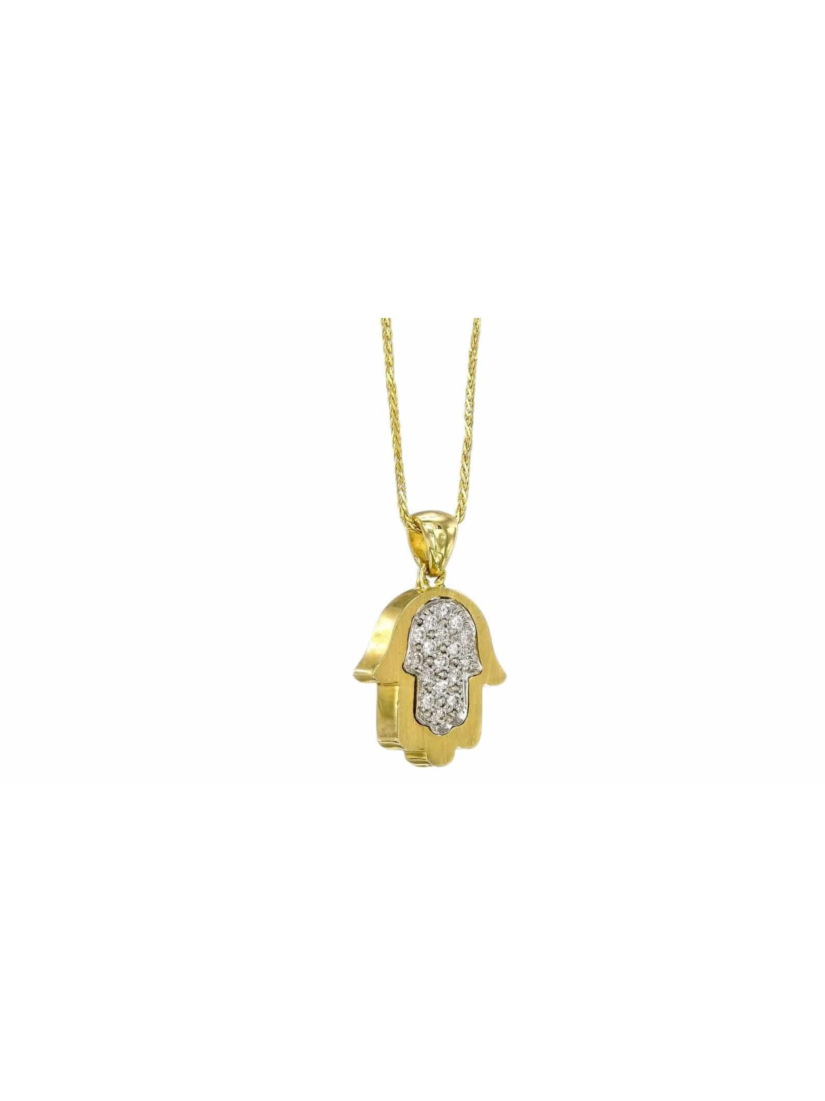 Collier délicat Hamsa 14K en or, cadeaux Tu B'Av, Judaica israélien