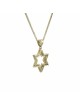 Unique Diamonds and Gold Star of David Pendant , Tu B'Av Gifts , Israe