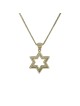 Unique Diamonds and Gold Star of David Pendant , Tu B'Av Gifts , Israe