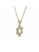 Unique Diamonds and Gold Star of David Pendant , Tu B'Av Gifts , Israe