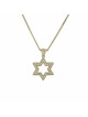 Unique Diamonds and Gold Star of David Pendant , Tu B'Av Gifts , Israe