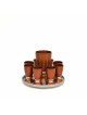 Forme arrondie en aluminium réglée moderne d'alcool, cadeaux juifs de mariage, Isra