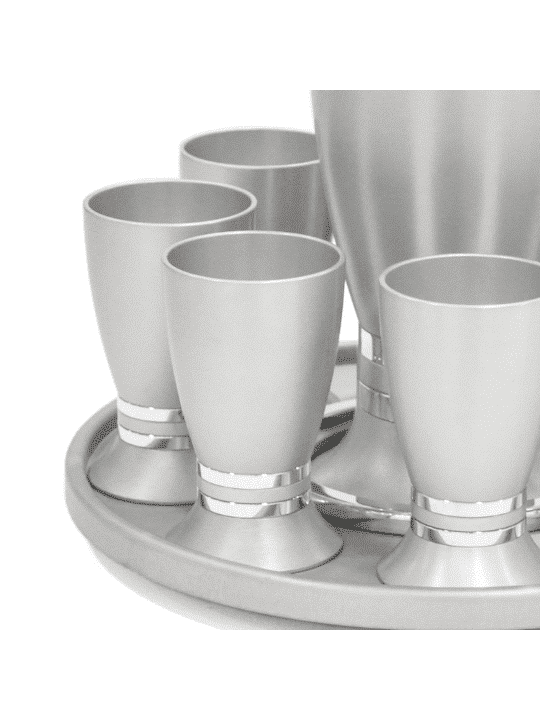 Forme arrondie en aluminium réglée moderne d'alcool, cadeaux juifs de mariage, Isra
