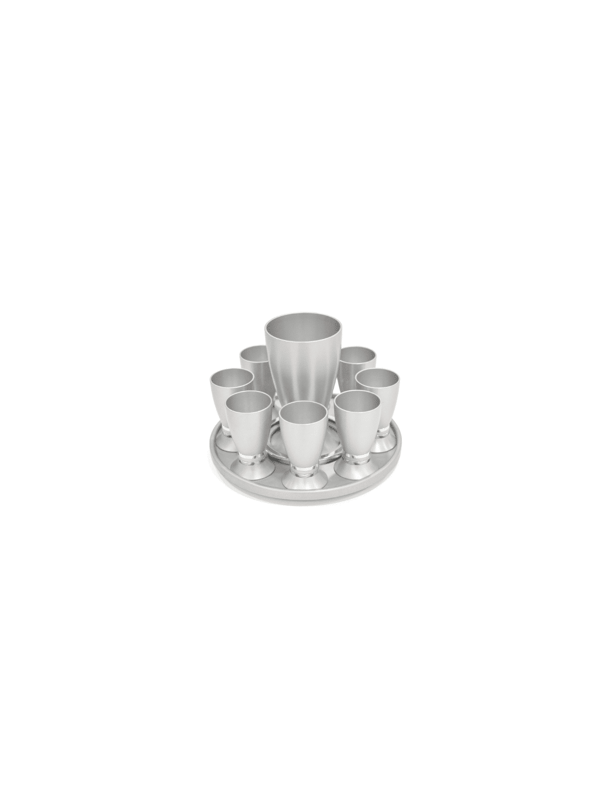 Forme arrondie en aluminium réglée moderne d'alcool, cadeaux juifs de mariage, Isra