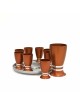 Forme arrondie en aluminium réglée moderne d'alcool, cadeaux juifs de mariage, Isra