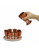 Forme arrondie en aluminium réglée moderne d'alcool, cadeaux juifs de mariage, Isra