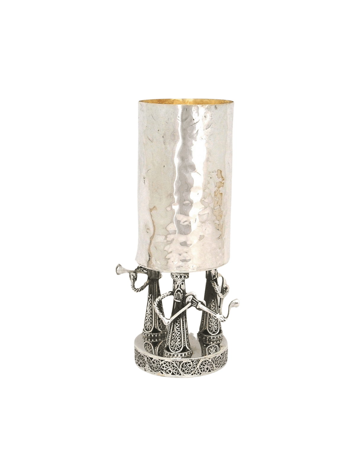 Figurines Klezmer en argent, coupe de Kiddush avec jambon, cadeaux de Pâque,