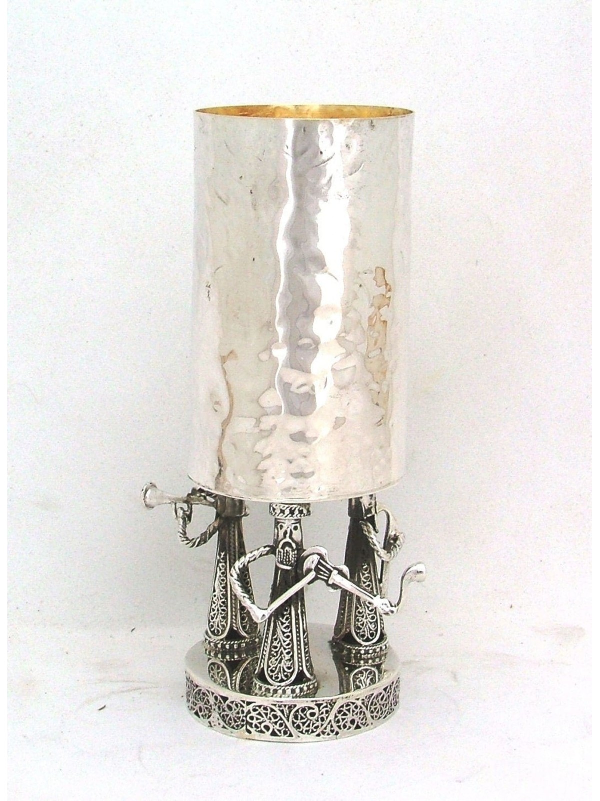 Figurines Klezmer en argent, coupe de Kiddush avec jambon, cadeaux de Pâque,