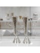 Chandeliers uniques en argent sterling martelé, cadeaux de Pâque, Israël