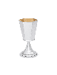Coupe en argent sterling pour Kiddush avec motif géométrique, Kiddush moderne Cu