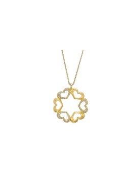 Large 14k Gold and Diamonds Star of David Pendant  , Jewish Wedding Gi