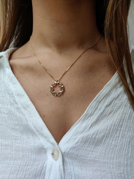 Large 14k Gold and Diamonds Star of David Pendant  , Jewish Wedding Gi