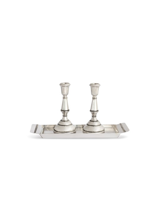 Sterling Silver & Filigree Rim Medium Candle Holde , Passover Gifts ,