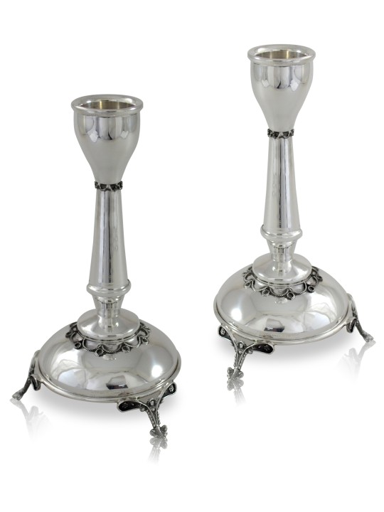 Petits chandeliers de sabbat à trois pattes, cadeaux de Pâque, J israélien