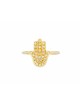 Stunning 14k Gold and Diamonds Hamsa Ring , Tu B'Av Gifts , Israeli Ju