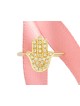 Superbe bague Hamsa en or 14 carats et diamants, cadeaux Tu B'Av, Ju israélien