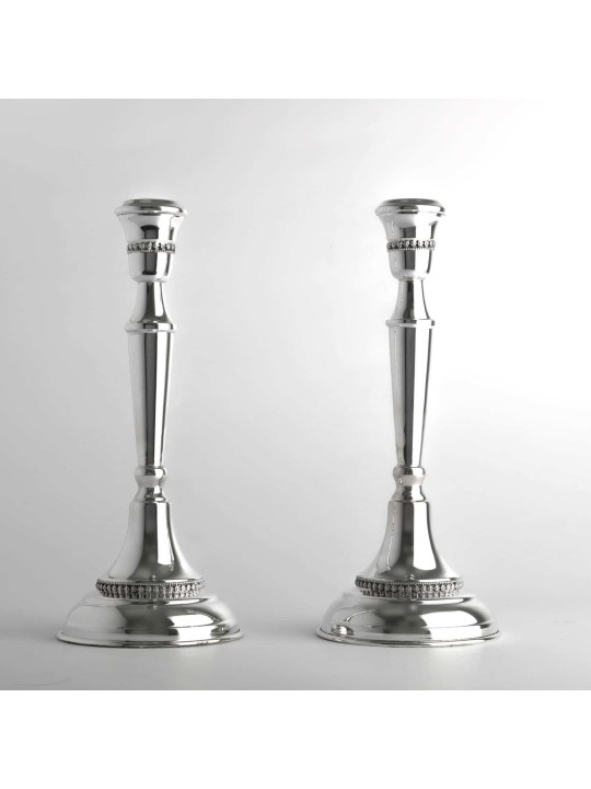 Tall Candlesticks for Shabbat , Passover Gifts , Israeli Judaica