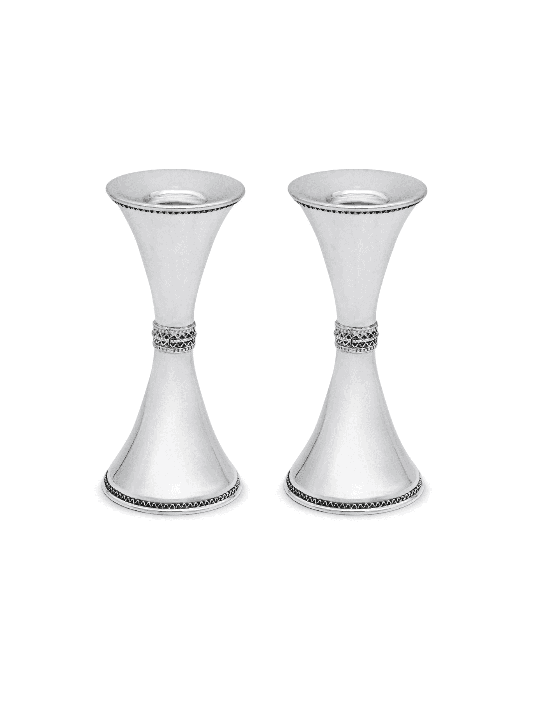 925 Sterling Silver Candlesticks with Filigree Dec , Sterling Silver C