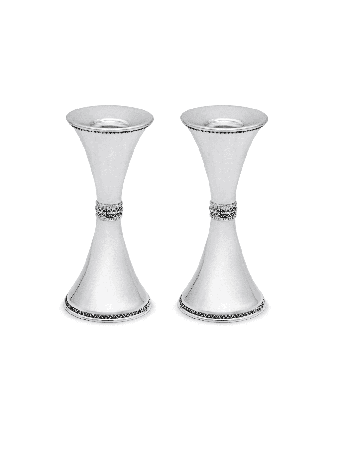 Bougeoirs en argent sterling 925 avec filigrane Dec, argent sterling C