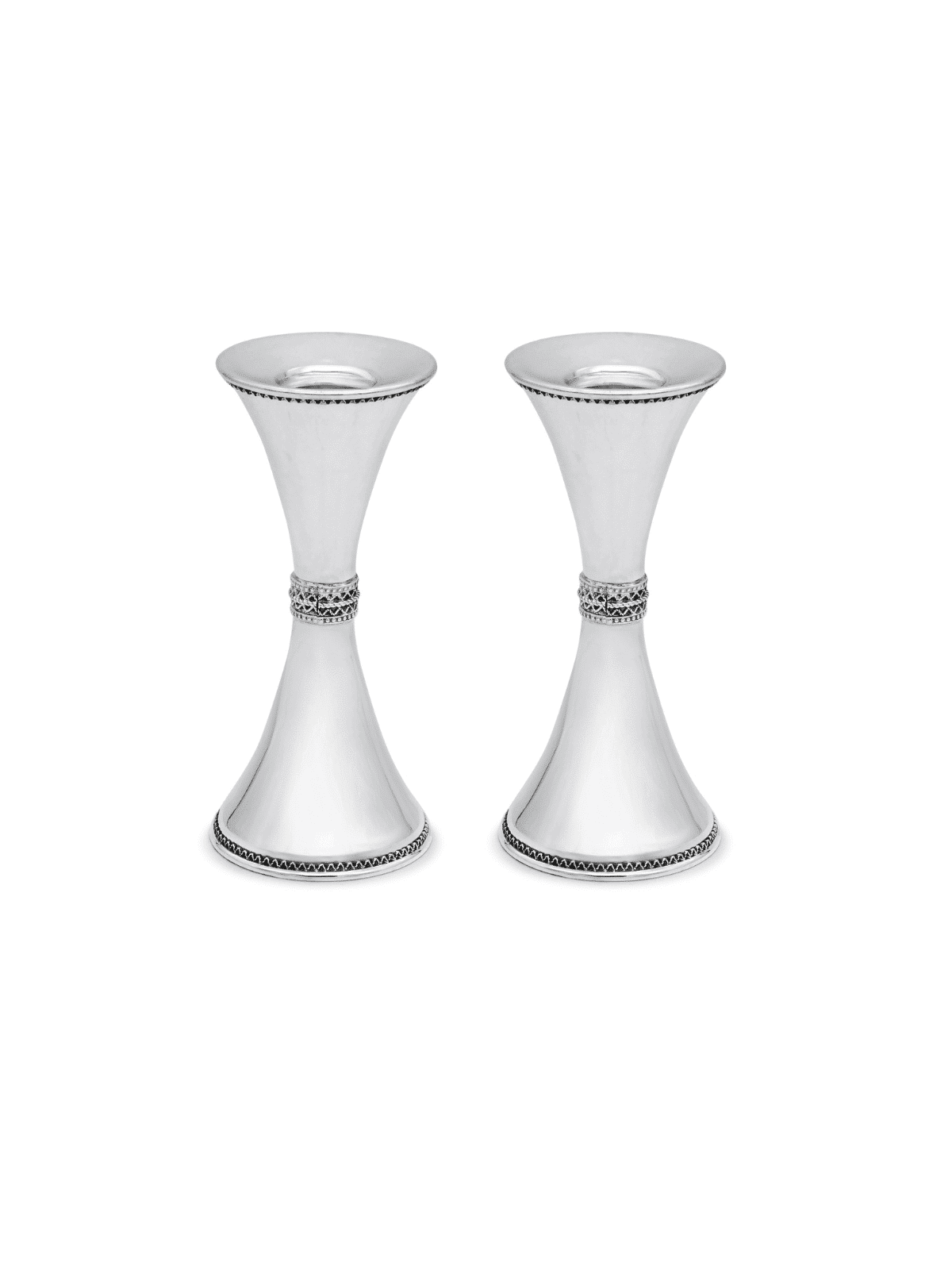 Bougeoirs en argent sterling 925 avec filigrane Dec, argent sterling C