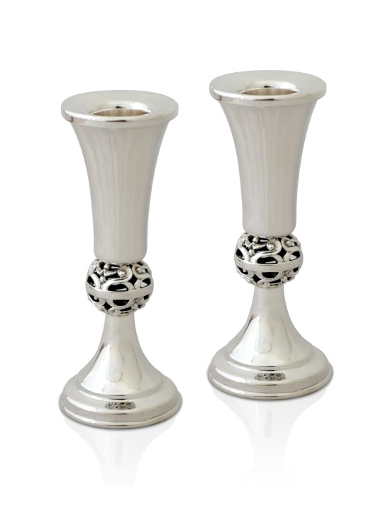 Chandeliers traditionnels en argent sterling du sabbat, cadeaux de Pâque, est