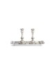 Silver Candlesticks for Shabbat with Filigree Ador , Sterling Silver C