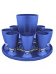 Ensemble de liqueur en aluminium coloré élégant et moderne, cadeaux de Pâque, Isr