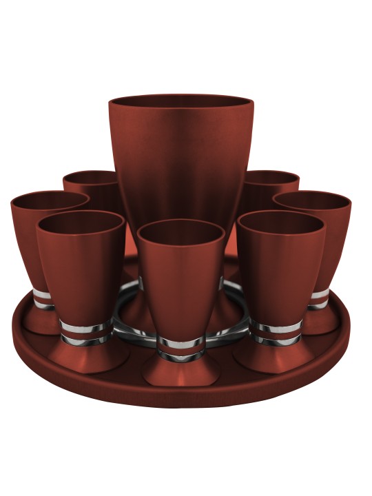Ensemble de liqueur en aluminium coloré élégant et moderne, cadeaux de Pâque, Isr