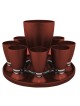 Stylish and Modern Colorful Aluminum Liquor Set , Passover Gifts , Isr